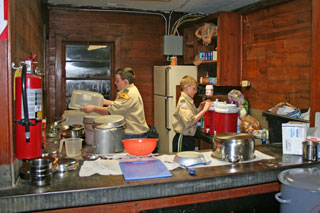 shawnee cabin kitchen