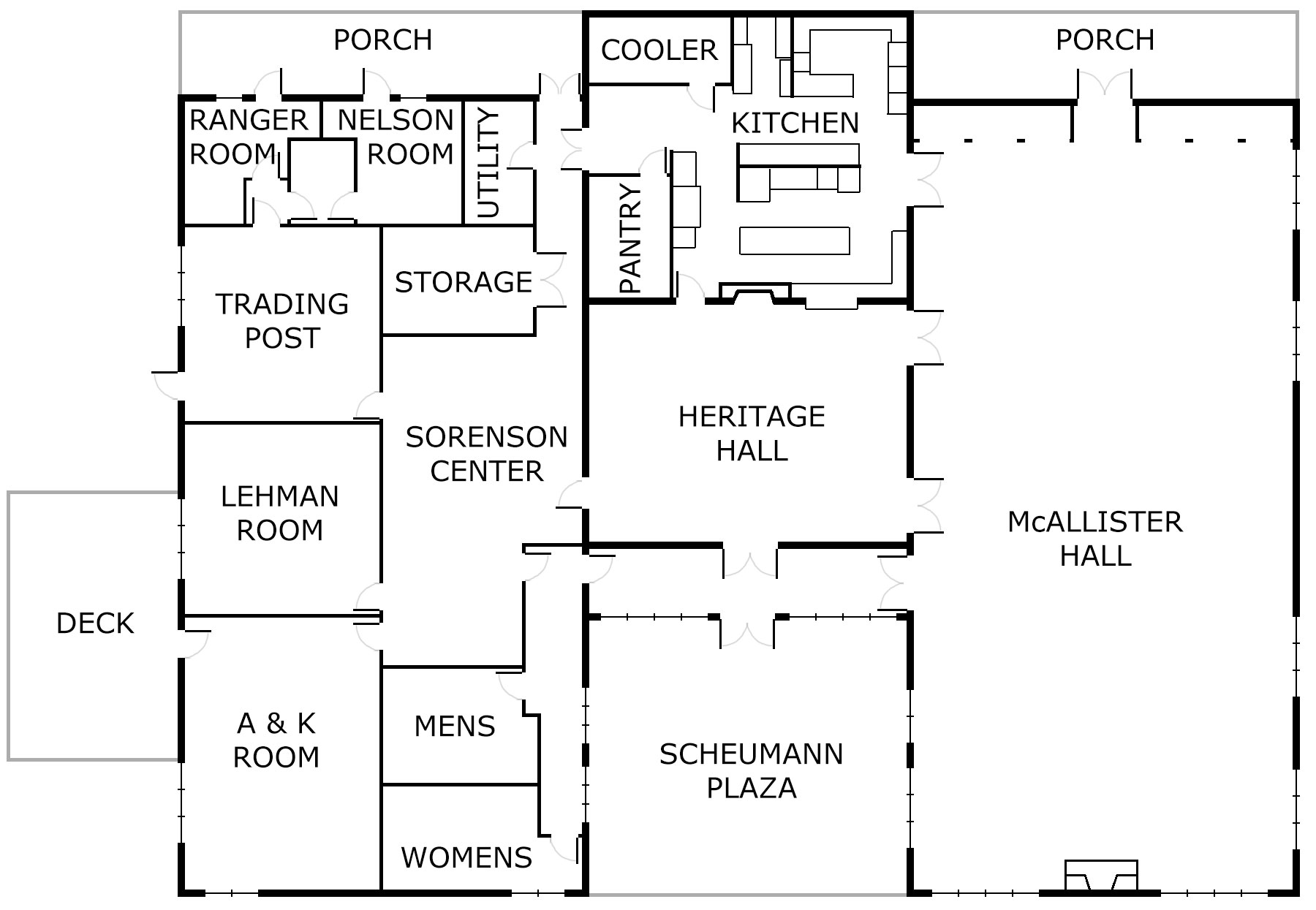 McAllister Scouting Center floor plan